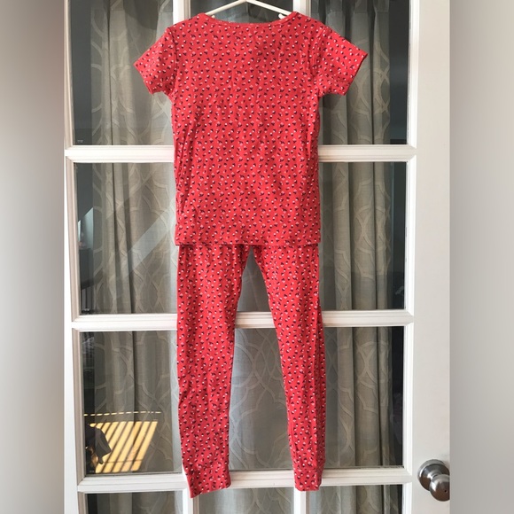 Carter’s size 8 Red w/ blue & white flowers short-sleeve pajama set EUC - Picture 4 of 7